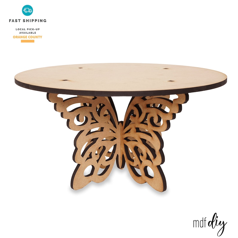 Butterfly Cake Stand perfect for wedding decorations MDF - DIY