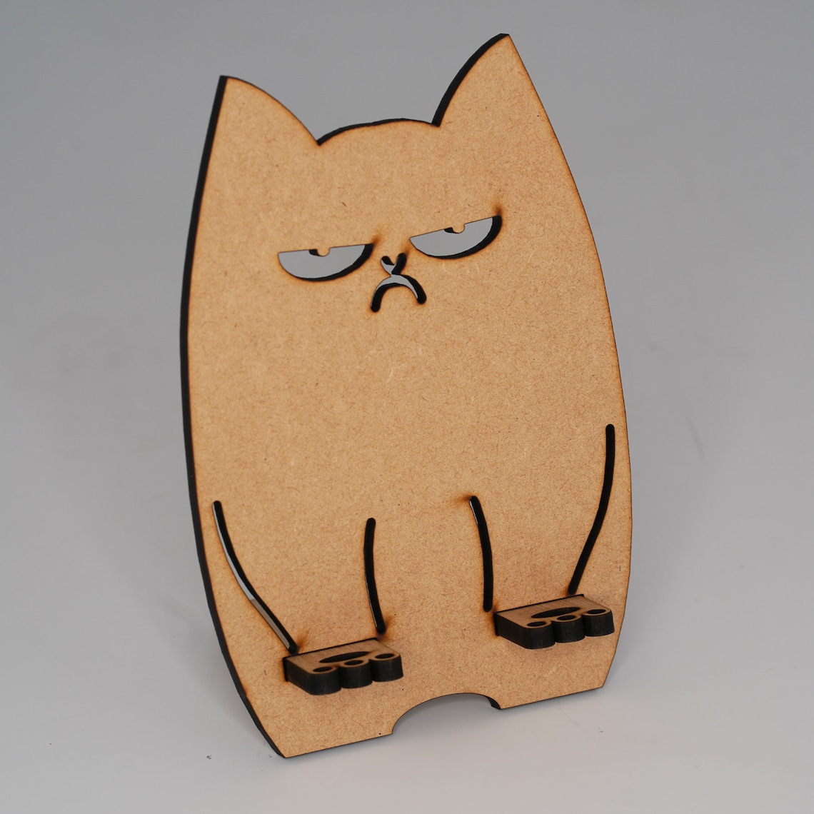 Display 'Cat Phone Stand' Lasercut MDF / Acrylic Etsy