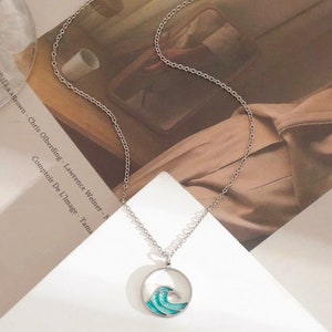 Stainless Steel Beach Wave Necklace