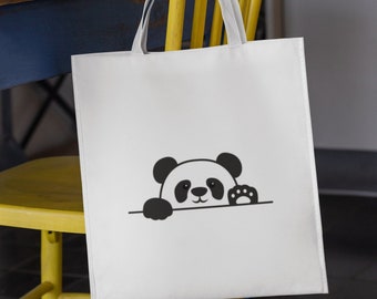 Cute Panda Bear with Red Hearts Tote Bag by Vimlesh Tailor - Fine Art  America