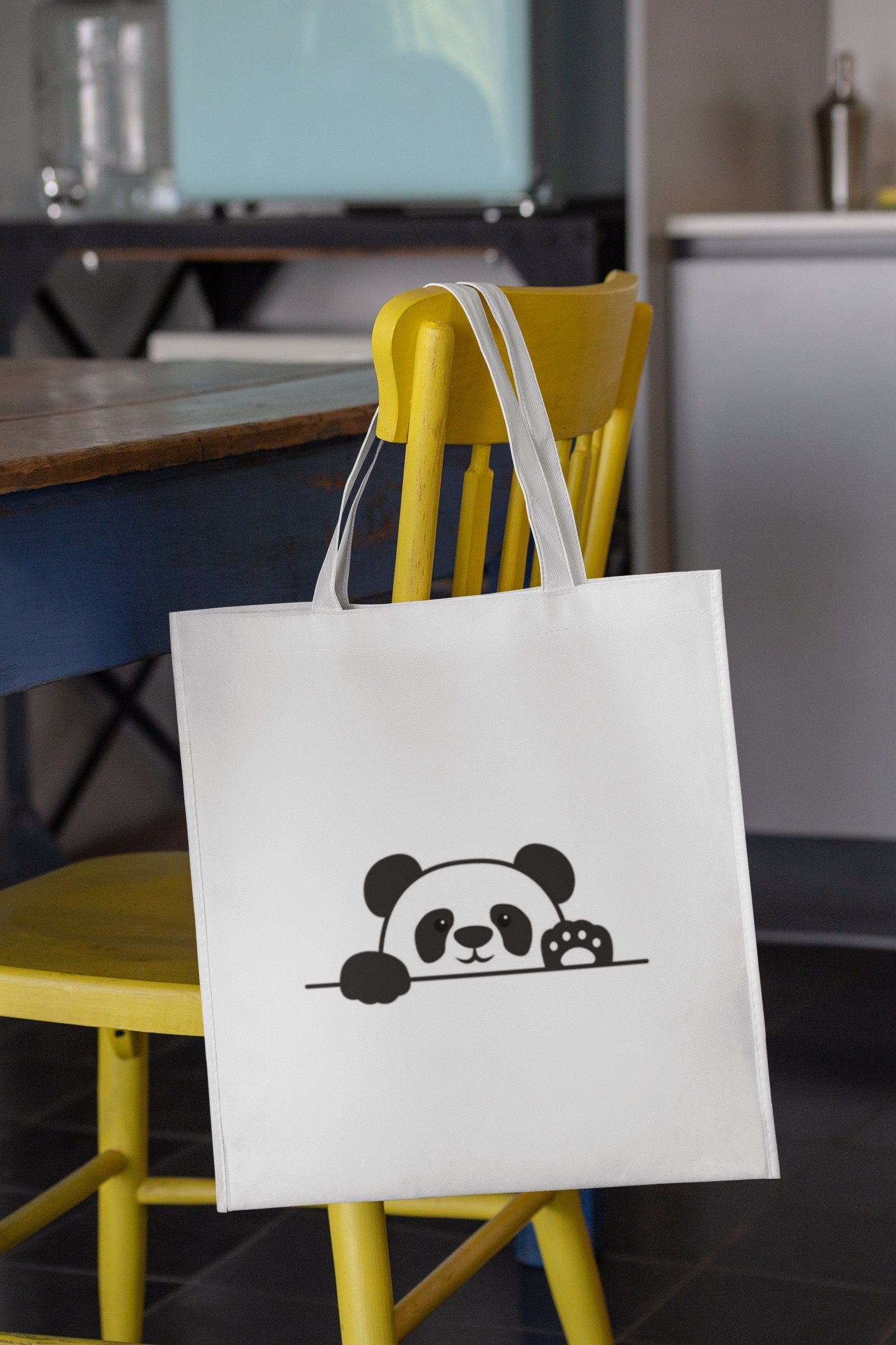 Cute Panda Bear with Red Hearts Tote Bag by Vimlesh Tailor - Fine Art  America