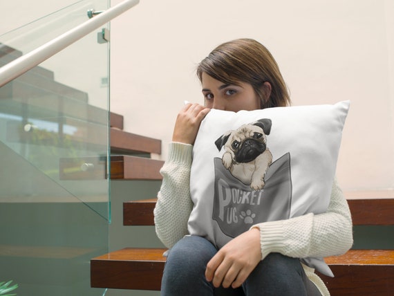 Pocket Pug cushion Cover Animal Cute Dog Pug Pug Pocket Dog