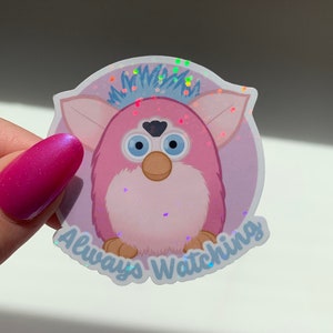 Mini Furby Toys Sticker for Sale by leiascreations