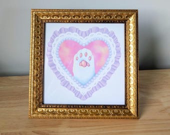 Magic Beans Art Print  | Cat Paw Art Print, Home Decor, Small Print, Wall Art, Cat Att