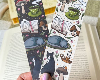 Cozy Cats Bookmark | Books and Cats, Cottagecore, Bookish Gift, Bookworm, Book accessories, Page holder, Librarian Gift, Reader Gift