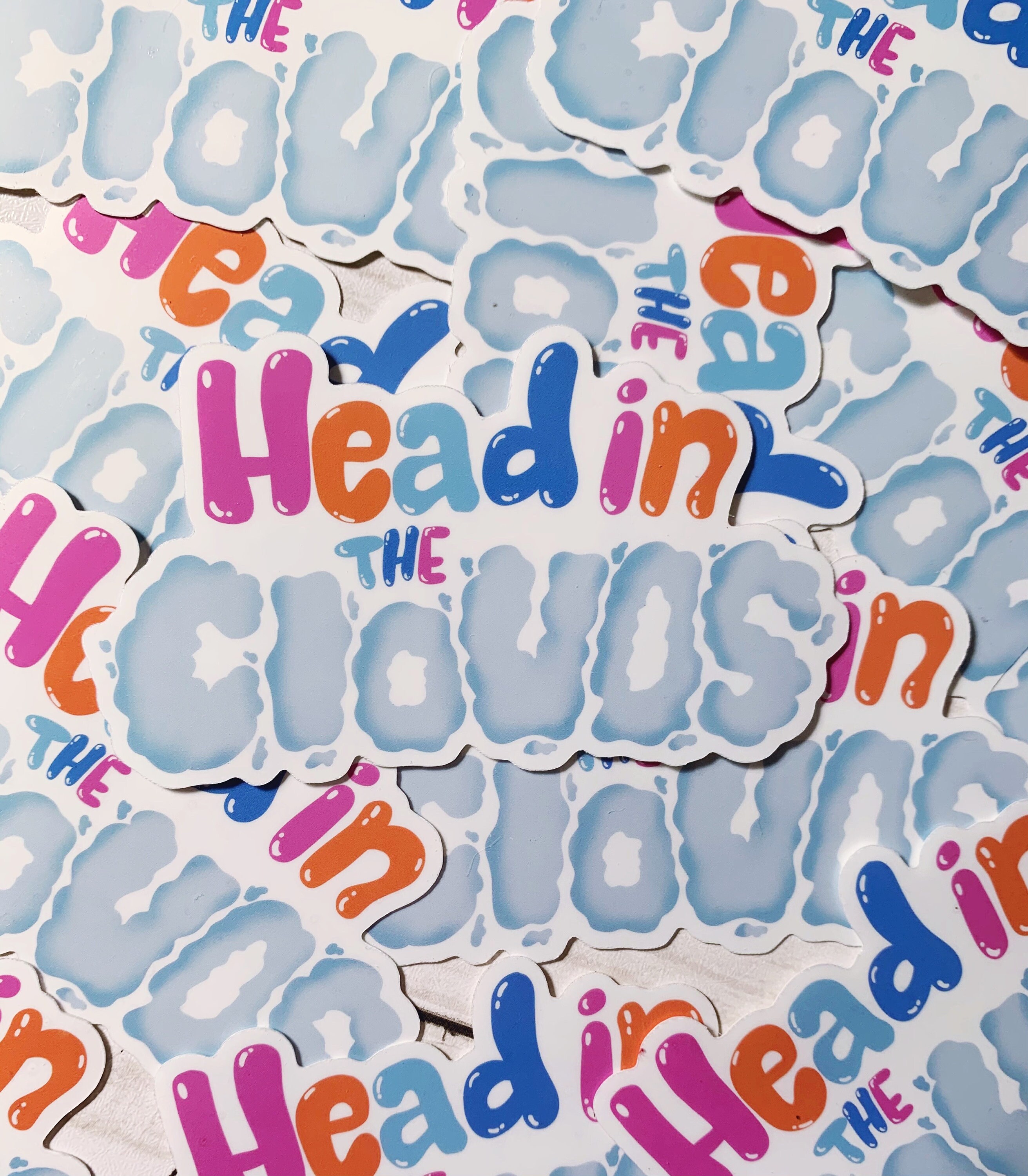 Head in the Clouds Vinyl Sticker MacBook decal Laptop Etsy