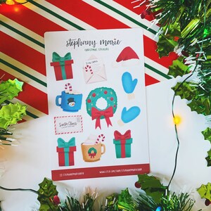 Stickervel kersttijd | Bullet Journal-stickers vakantie 2020, plannerstickers, Bujo-stickers, dagboekstickers, plakboekstickers