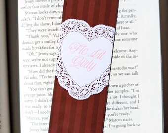 Fic Lit Girly Bookmark | Bookish Gift, Bookworm, Book accessories, Page holder, Librarian Gift, Reader Gift