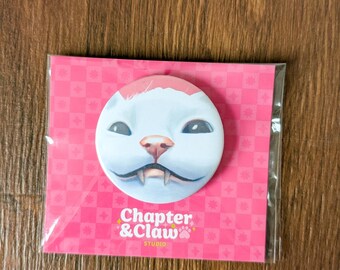 Meme Cat Button Fridge Magnet