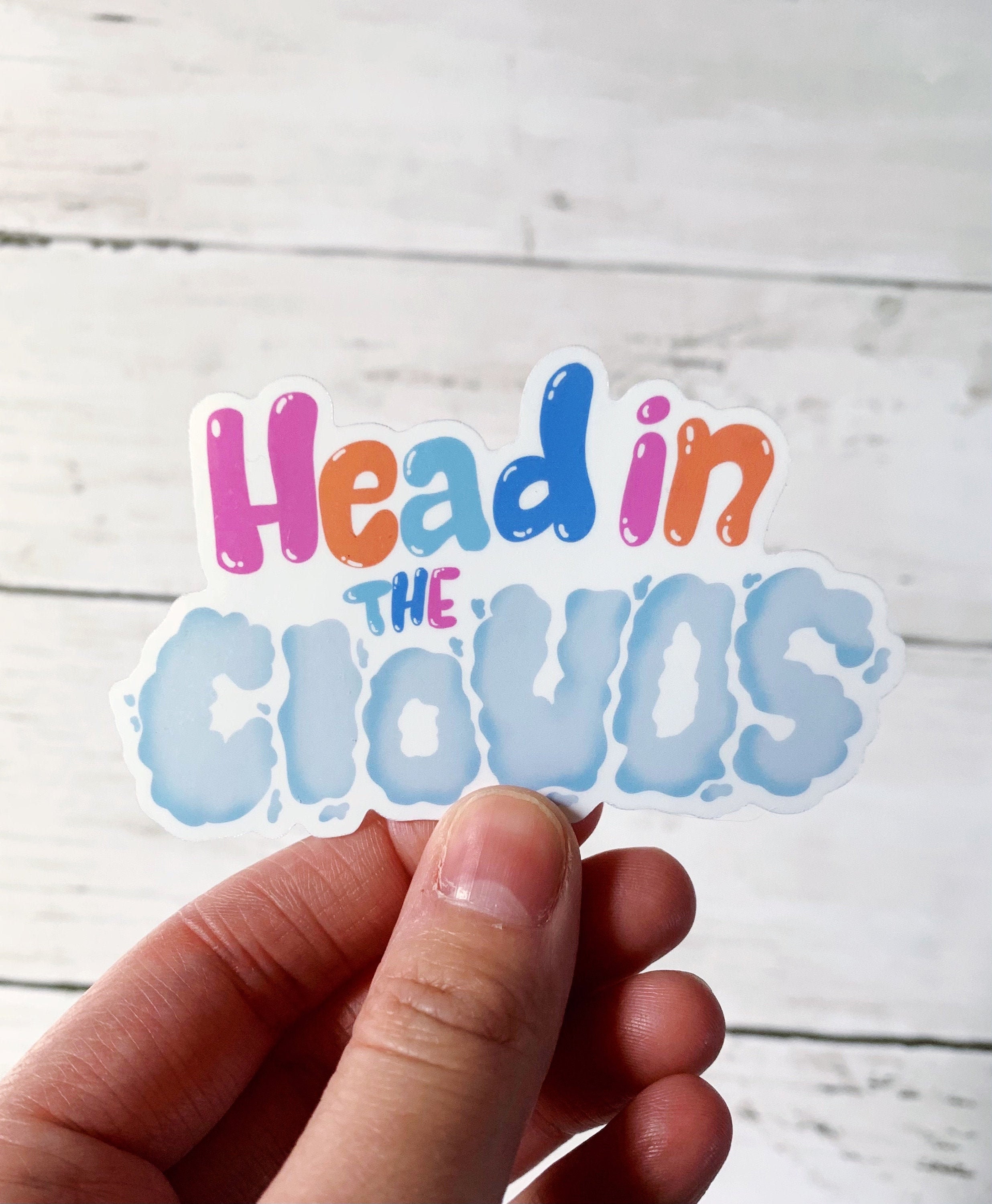 Head in the Clouds Vinyl Sticker MacBook decal Laptop Etsy