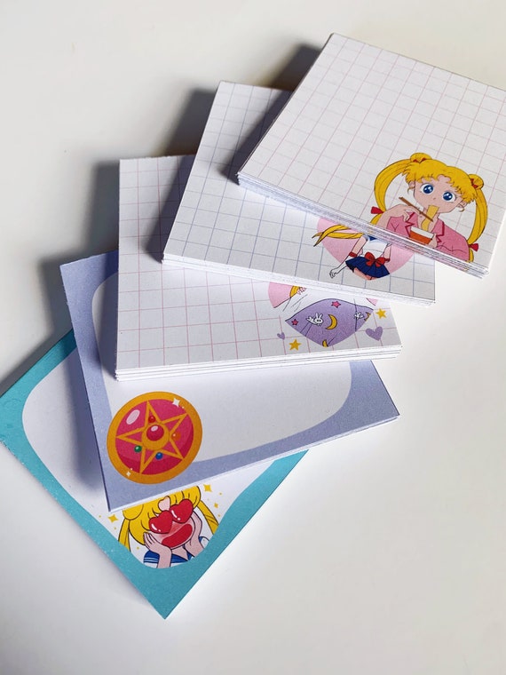 Magical Girl Memo Pad Anime Memo Pad Note Pad Kawaii Memo Etsy UK
