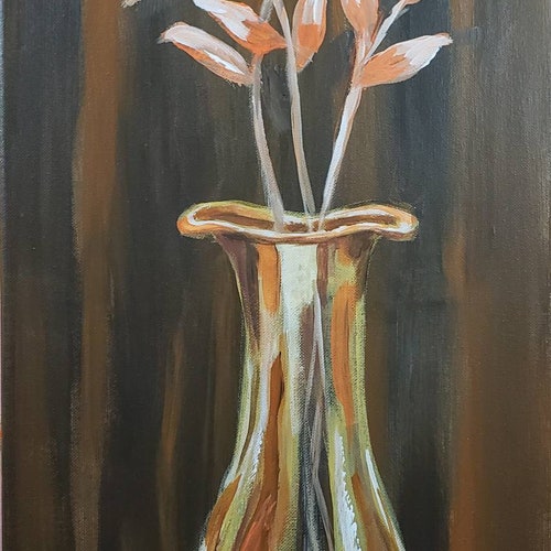 Vase shops of Orange Flowers