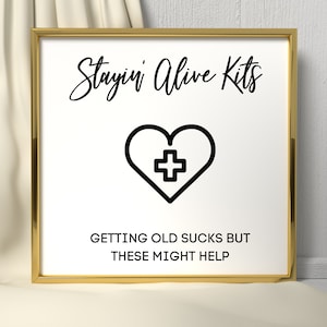 Staying Alive Kit for Birthday Party SVG and PNG (Printable)