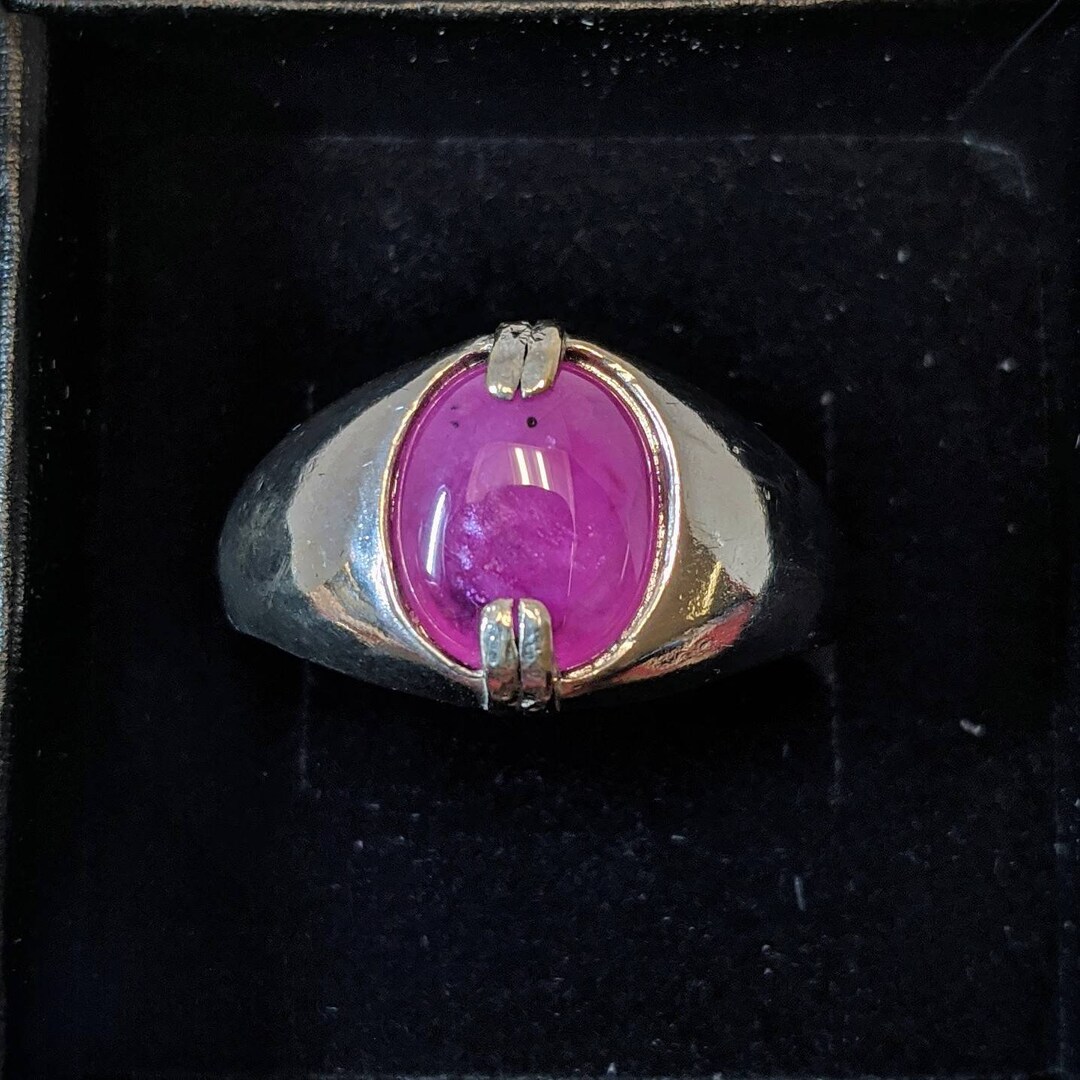 3.15 Ct Mystical Ruby Eye Sterling Silver Ring, Size 10 - Etsy