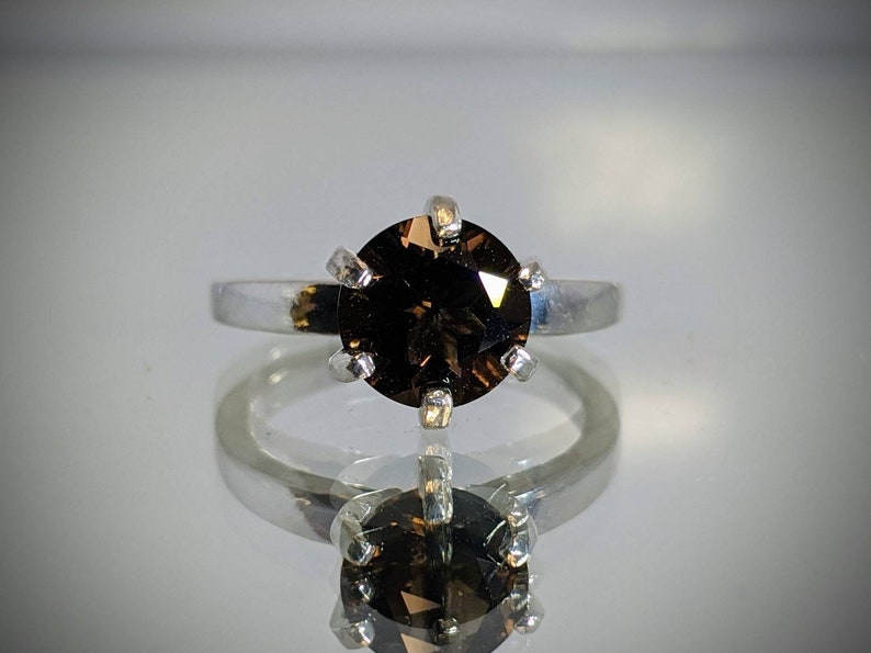 Smoky Quartz Solitaire