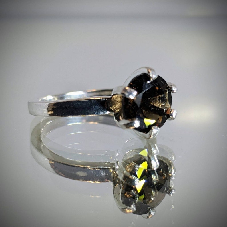 Smoky Quartz Solitaire