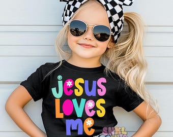 Jesus Loves Me Toddler Shirt, Comfort Colors Christian Tee, Faith Apparel