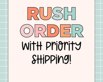 Rush Order ADD ON Free Shipping