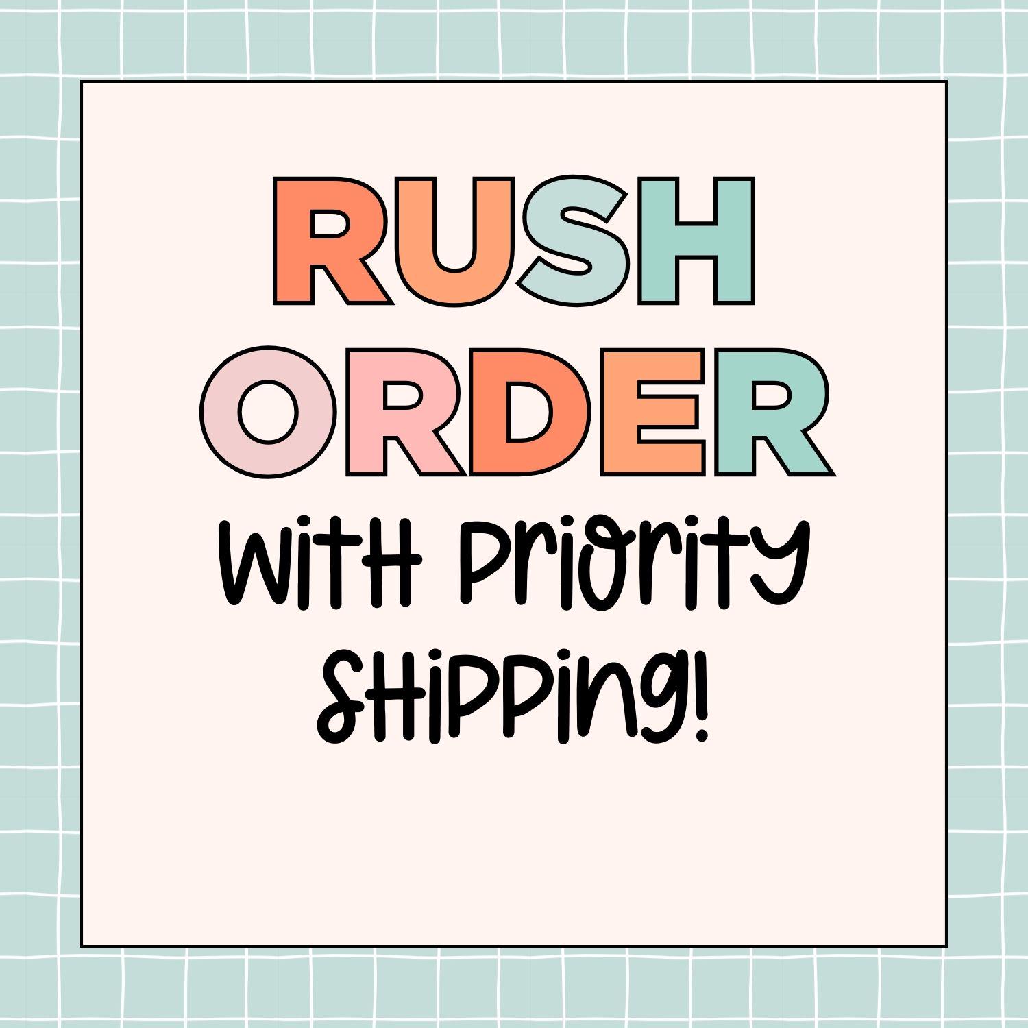 Rush Order ADD ON - Etsy