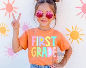 Comfort Colors® First Grade Shirt, 1st Grade Teacher Shirt, Elementary Shirts, First Day of School, 1st Grade T-Shirt, First Grade TShirt