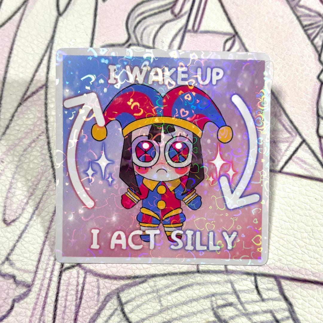 TADC Pomni 'I Wake up I Act Silly' Holographic 2.5-inch Holo Vinyl ...