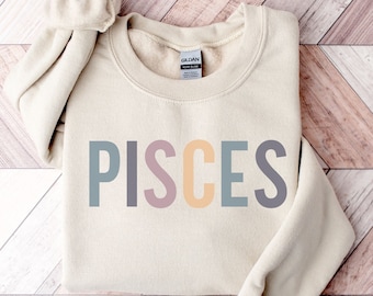 Pisces Sweatshirt | Zodiac Birthday | Pisces Birthday | Astrology Gifts | Pisces Gifts | Sign Pullover | Birthday Party Gift