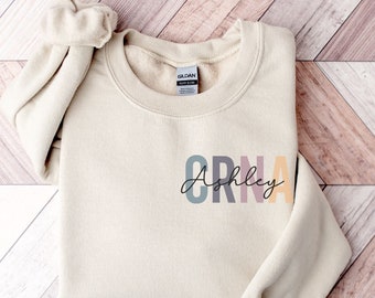 Personalized Crna Nurse Sweatshirt | Certified Registered Nurse Anesthetist | Personalized Rn Shirt | Nurse Sweater |  Srna Nurse Gift