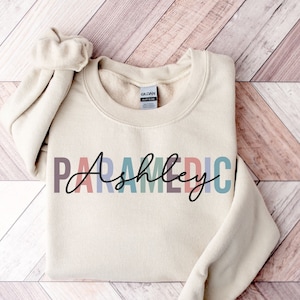 Personalized Paramedic Sweatshirt | Emt Sweatshirt | Work Shirt | Free Personalization | Emergency Response | Shirt Sweatshirt