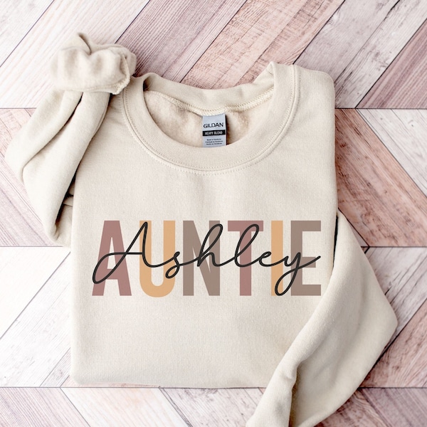 Sweatshirt personnalisé tante | Cadeau pour tante | Sweatshirt personnalisé tante | Cadeau d'anniversaire de tante | Cadeau fête des mères