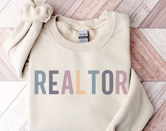 Realtor Sweatshirt | Sweatshirt | Lustiges Grundbesitzer Shirt | Makler Geschenke | Realtor Rundhalsausschnitt | Realtor Shirt