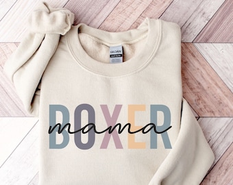Boxer Mom Sweatshirt | Dog Mom Tee | Custom Dog Ears Sweatshirt | Boxer Lover | Dog Lover Sweatshirt | Boxer Mom Gift | Boxer Dog Mom