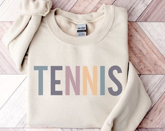 Tennis Sweatshirt | Tennis Coach Gift | Tennis Pullover | Tennis Mom Shirt | Tennis Lover Gift | Gift For Tennis Player | Tennis Team