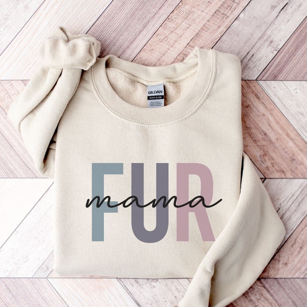 Fur Mama Sweatshirt | Dog Mom Sweatshirt | Dog Mama Shirt | Cat Mama Sweatshirt | Retro Dog Mom Sweater | Dog Mom Hoodie | Dog Mom Shirt