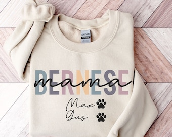 Personalized Bernese Mountain Dog Sweatshirt | Bernese Mountain Dog Shirt | Bernese Mountain Dog Gifts | Dog Fall Sweater | Dog Mom Shirt
