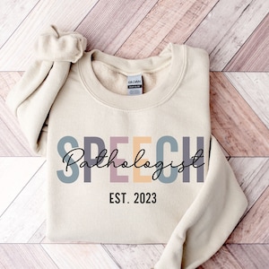 Custom Speech Therapist Sweatshirt | Slp Sweatshirt | Slp Shirt | Slp Graduation Gift | Slp Crewneck | Speech Therapy Crewneck