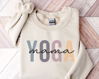 Yoga Sweatshirt | Yoga Mama Sweatshirt | Workout For Women | Gift For Her | Gift For Mom | Yoga Hoodie | New Mom Gift | Mom Sweatshirt