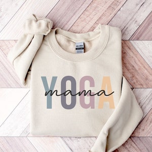 Yoga Sweatshirt | Yoga Mama Sweatshirt | Workout For Women | Gift For Her | Gift For Mom | Yoga Hoodie | New Mom Gift | Yoga Gift