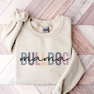 Bulldog Mom Sweatshirt | Pet Lover Sweatshirt | Dog Mama | Bulldog Gifts | Bulldogs Shirt | Dog Mom Sweatshirt | Custom Dog Ears Sweatshirt
