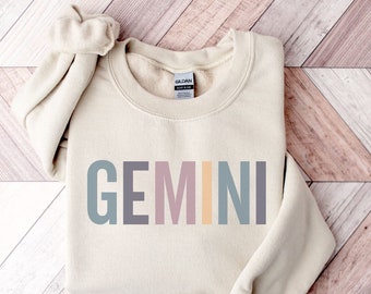 Gemini Sweatshirt | Gemini Shirt | Zodiac Hoodie | Star Sign Birthday Sweatshirt | Zodiac Birthday | November Birthday Shirt