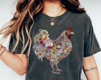 Chicken Shirt | Farmer Shirt | Farm Girl Shirt | Gift For Chicken Lover | Chicken Mom Tee | Animal Shirt | Love Chickens | Farmer Gift
