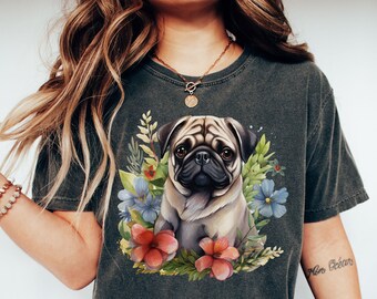 Pug Shirt | Gift For Dog Lovers | Pug Owner Gift | Dog Lover Shirt | Pug Tee | Cute Animal Shirt | Pug Mom Gift | Dog Lover T-Shirt