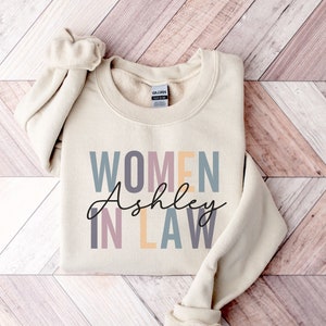 Sudadera personalizada para suegra/Camiseta bonita para estudiante de derecho/Sudadera personalizada/Regalo para la facultad de derecho