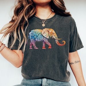 Elephant Shirt | Gift For Her | Elephant Tee | Bohemian Elephant | Funny Mom Shirt | Safari Shirt | Shirt For Women | Elephant Gift