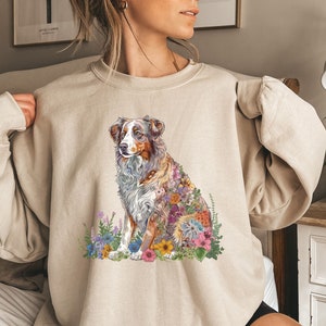 Australian Shepherd Sweatshirt Aussie Geschenke Aussie Shepherd Sweatshirt Hundemama Geschenk Hunde Sweatshirts Schäferhund Besitzer Geschenke Bild 1