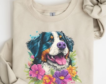 Berner sennenhund tröja, Berner sennenhund crewneck, Berner mammatröja, Berner skjorta, Berner älskare gåva, hundälskare gåva