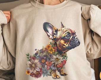 Französische Bulldogge Sweatshirt | Frenchie Sweatshirt | Frenchie Mom Geschenk | Französische Bulldogge T-Shirt | Frenchie Geschenk | Geschenk für Frenchie-Liebhaber