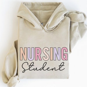 Nursing Student Hoodie, Nursing School Hoodie, Rn Hoodie, Womens Crewneck Hoodie, Future Nurse Shirt, Gift For Nurse