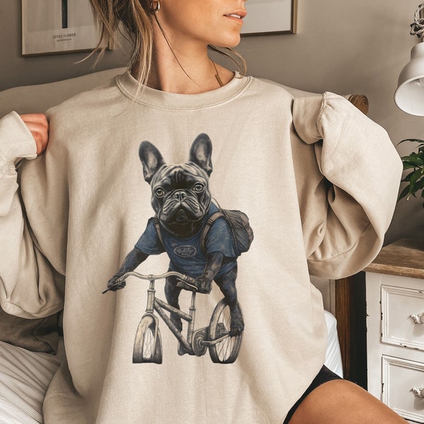 Franse Bulldog-cadeaus | Franse Bulldog-sweater | Hondenliefhebber shirt | Hond Mama shirt | Dierenvriend Sweatshirt | Hondenliefhebber cadeau