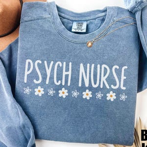 Psych Nurse Sweatshirt, Psychiatrie Krankenschwester Pullover, Geschenk für Psychiatrie Krankenschwester, Psychiatrische Mental Gesundheit Krankenschwester Rundhalsausschnitt, Psychiatrie Pullover