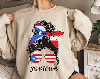 Puerto Rico tröja | Puerto Rico Crewneck | Resa för Puerto Rico skjorta | Boricua skjorta | Puerto Rico flagga | Arecibo tröja